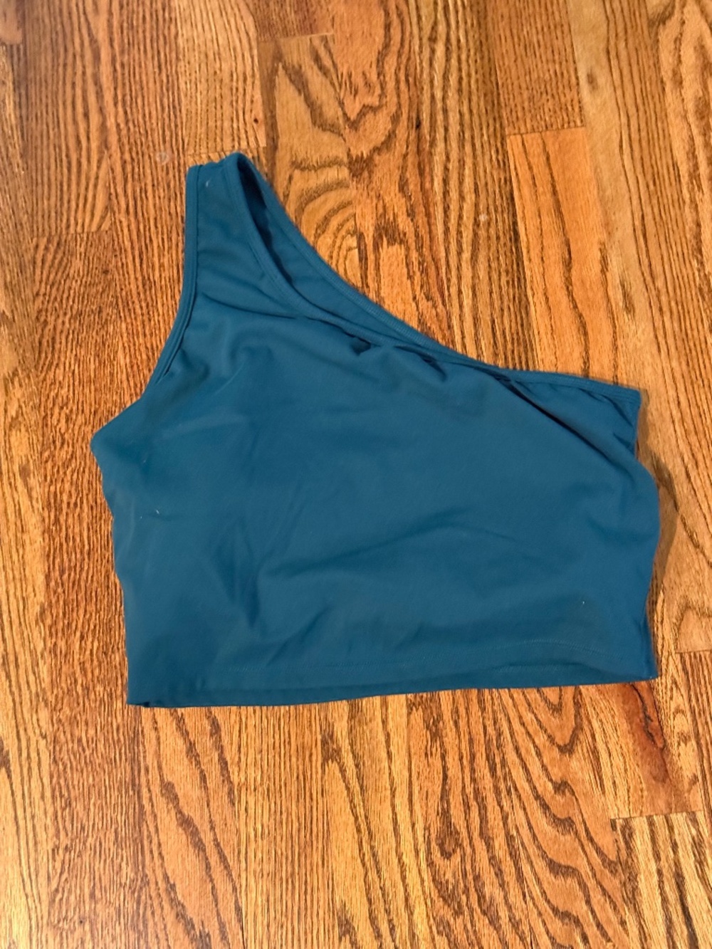 P’tula One Shoulder Crop in Sea Green